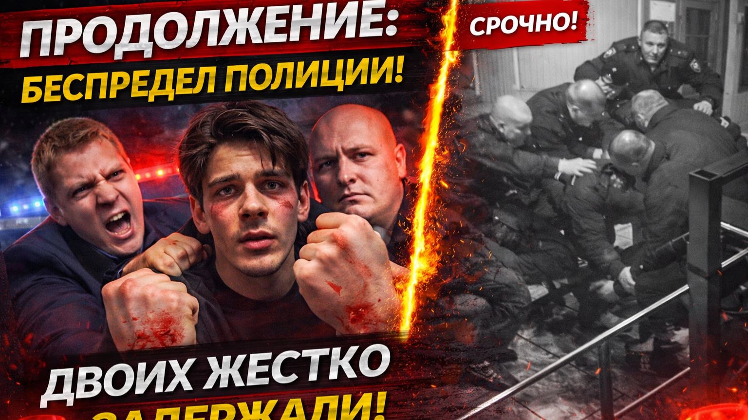 Избили в отделе полиции и повесили уголовку. Жесткое видео задержания