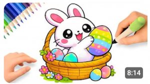 КАК НАРИСОВАТЬ МИЛОГО ПАСХАЛЬНОГО ЗАЙЦА 🐇🥚