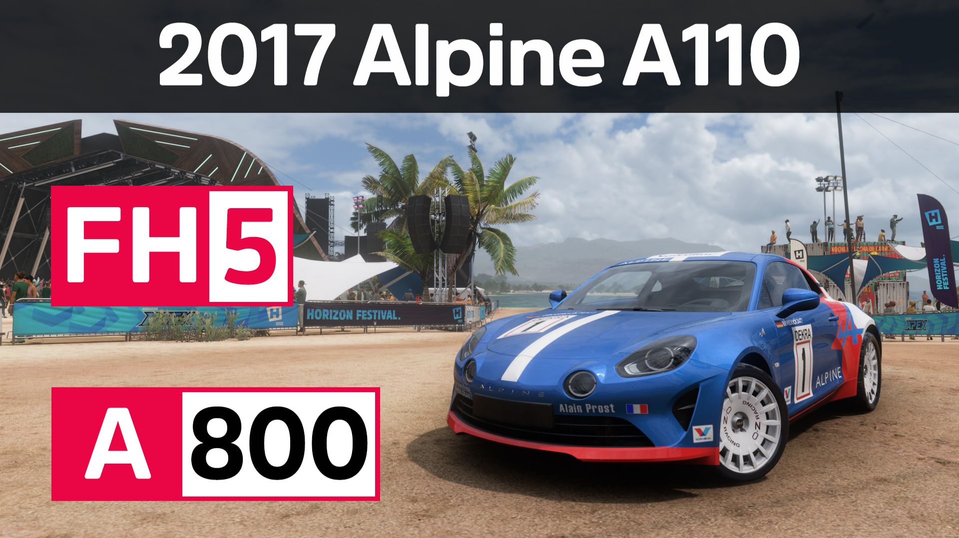 Forza Horizon 5 - 2017 Alpine A110, Race