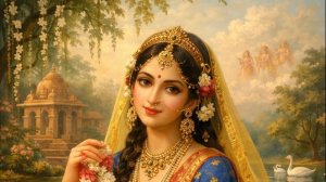 Жаждать служить Радхе Мадхаве с сильным чувством стремления.