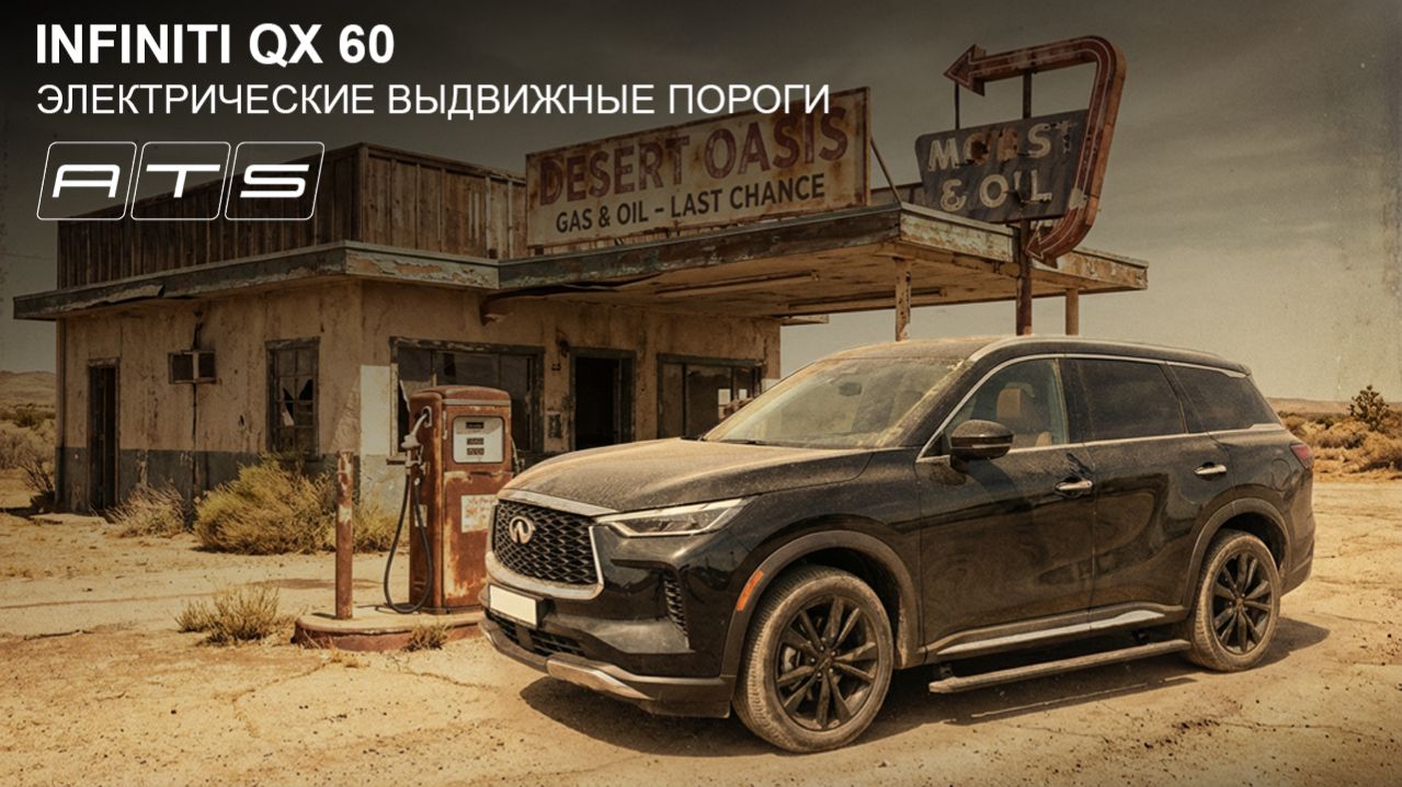 Электрические выдвижные пороги ATS для Infiniti QX 60
