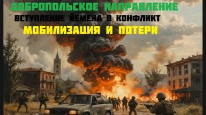 Новости СВО Сегодня-Добропольское направление  Мобилизация и потери Вступление Йемена в конфликт