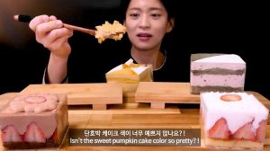 🍰너무나 예쁜 보틀 케이크__😍너무 맛있고_ 사르르 녹아버리는 보틀 케이크 먹방❤ _ Chocolate_ Matcha_ Strawberry rice c