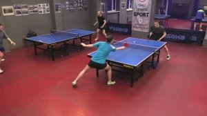 отбор Какаяк М. (521) - Монаенкова В. (521) 24.03 настольный теннис Малиновый 400+ турнир СПб