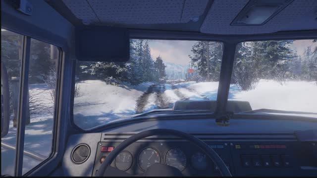 SnowRunner .Аляска .Сложный режим,играю без модов. Руль. Logitech Driving Force GT