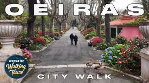 Оэйраш, Португалия 🇵🇹: Зимняя прогулка по городу в 4K | Атлантическое побережье рядом с Лиссабоном