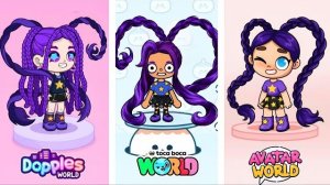 Как создать Лили в Avatar World, Toca Boca и Dopples World