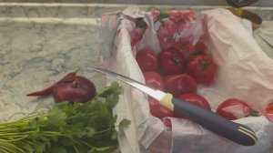 Ачичук или шакароб, узбекский салат из помидор к плову