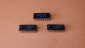 D - триггер на микросхеме К561ТВ1.