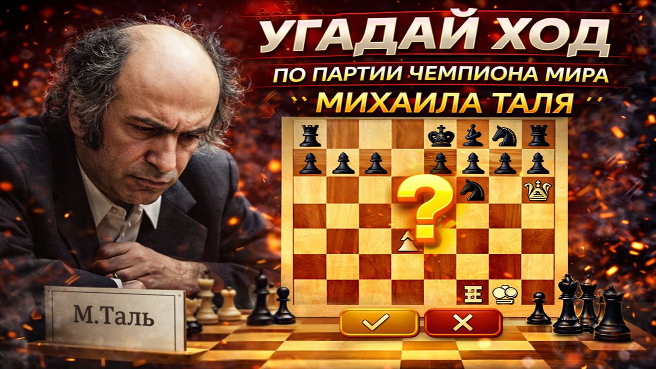 Угадайте ход чемпиона мира по шахматам Михаила Таля