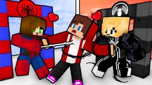 Джей Джей Лав Девушка-человек-паук против девушки-Яда Порталы Мира супергерое. Майнкрафт Мультикв