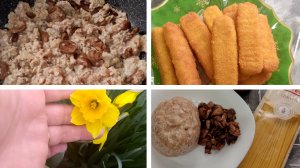 ГОТОВЛЮ:  ПАСТА * А ЛЯ  - БОЛОНЬЕЗЕ / 
ПРОТЕРНАЯ МЯКОТЬ ПОМИДОР / РАСЦВЕТАЮТ НАРЦИССЫ