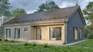 Прогулка по каркасному дому "Барн-Ранчо".