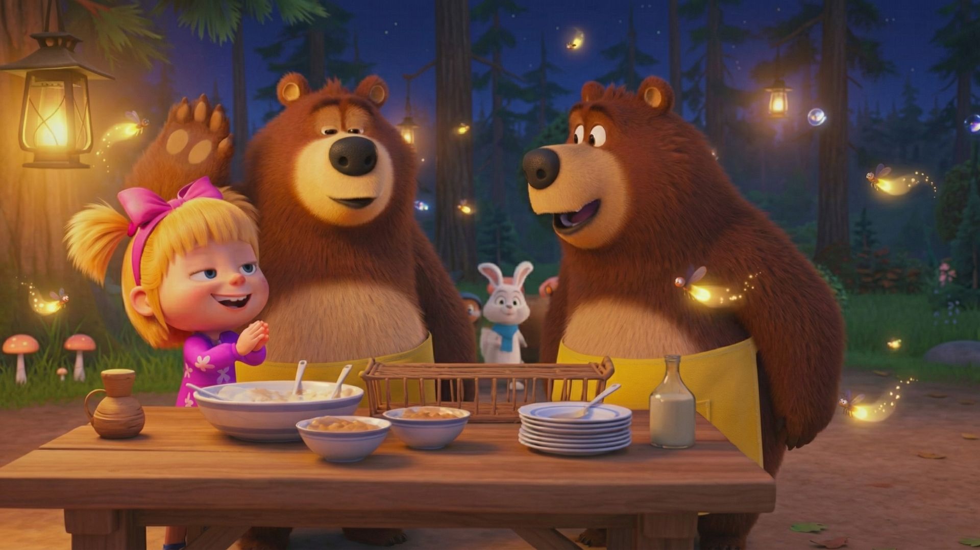 Мультики для детей. Маша и Медведь  лесные прогулки