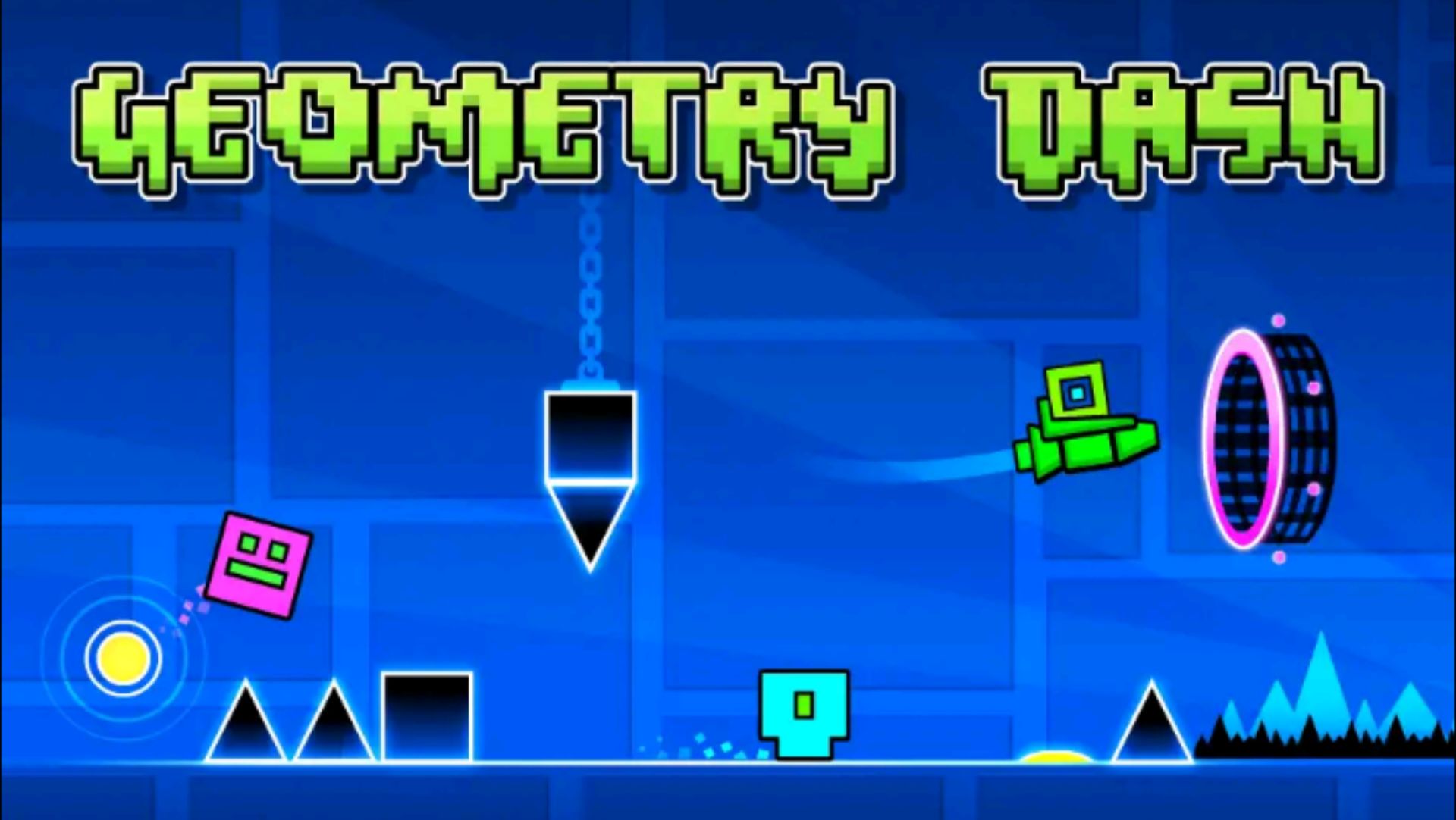 Прохождение секретного уровня The Challenge в Geometry Dash Lite