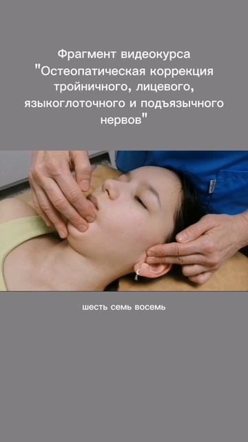 Фрагмент Остеопатическая коррекция тройничного лицевого языкоглоточного подъязычного нервов