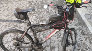 Первый полтишок на велосипеде через Верх-Тулу в прямом эфире