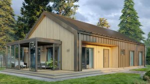 Прогулка по каркасному дому Барн-Лофт".