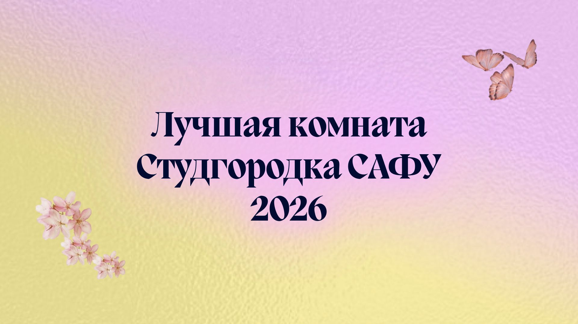 Студенческий конкурс «Лучшая комната Студгородка САФУ» 2026 смотреть онлайн