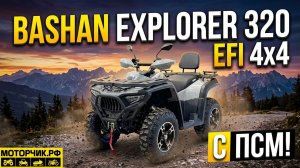 Квадроцикл Bashan Explorer 320 EFI 4х4 с ПСМ (с лебёдкой)