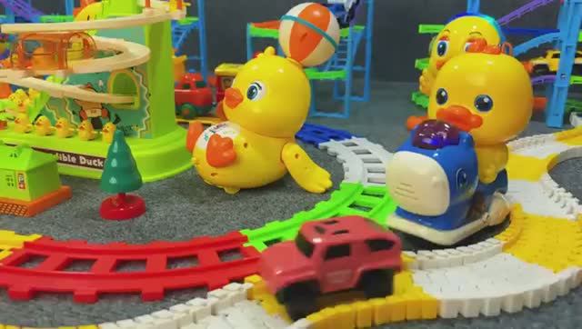 Мультики для детей . Мультик про конструктор . Собираем конструктор с уточками.
