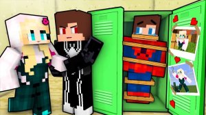 Джей Джей Человек-паук против Венома влюбился в Гвен-паучиху. Майнкрафт Мультик