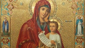 "Божией Матери перед иконой Её Утоли моя печали"-читает автор Галина Катрачёва