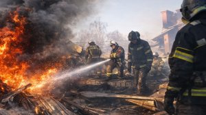 В Подмосковье вспыхнула пятиэтажка. Крыша жилого дома полностью выгорела