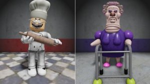 УБЕГАЕМ В ПАПА ПИЦЕРИИ И ПОБЕГ ОТ ЗЛОЙ БАБУШКИ В ROBLOX ГЕЙМПЛЕЙ РЕАКЦИЯ