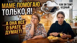 Истории из Жизни \ Маме помогаю только я, а она всё за моего брата переживает....