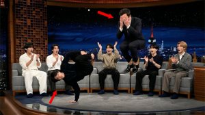 Прямо на шоу Чонгук учил ведущего этому танцу. Миллионы фанаток в шоке!