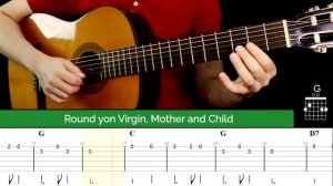 SILENT NIGHT на Гитаре. Уроки Гитары. Ноты и табы Гитары Level Up Guitar Tabs