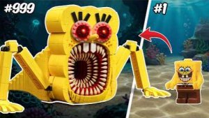 Я собрал ГУБКУ БОБА из конструктора ЛЕГО … Затем Превратил Его в МОРСКОГО МОНСТРА