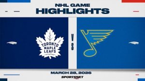 Обзор матча НХЛ | Сент-Луис - Торонто (29.03.2026)