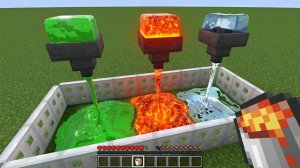 Реалистичная вода против лавы против слизи — что будет? (Сборник Minecraft)