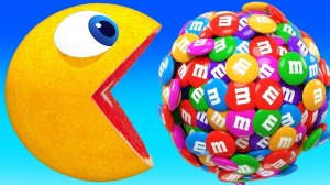 Приключения с пакман - Учим диких животных для детей - Игрушки с животными для детей