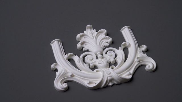 Декоративная накладка NPU-409: симметричный орнамент из полиуретана для интерьера