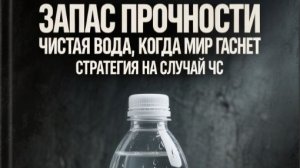 ...«Запас прочности: чистая вода, когда мир гаснет-стратегия на случай ЧС»...