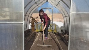 6 соток 21 марта 2026 г. Посадила петунии. Посеяла зелень. Добыла воду. Раскопала розы, гортензии.