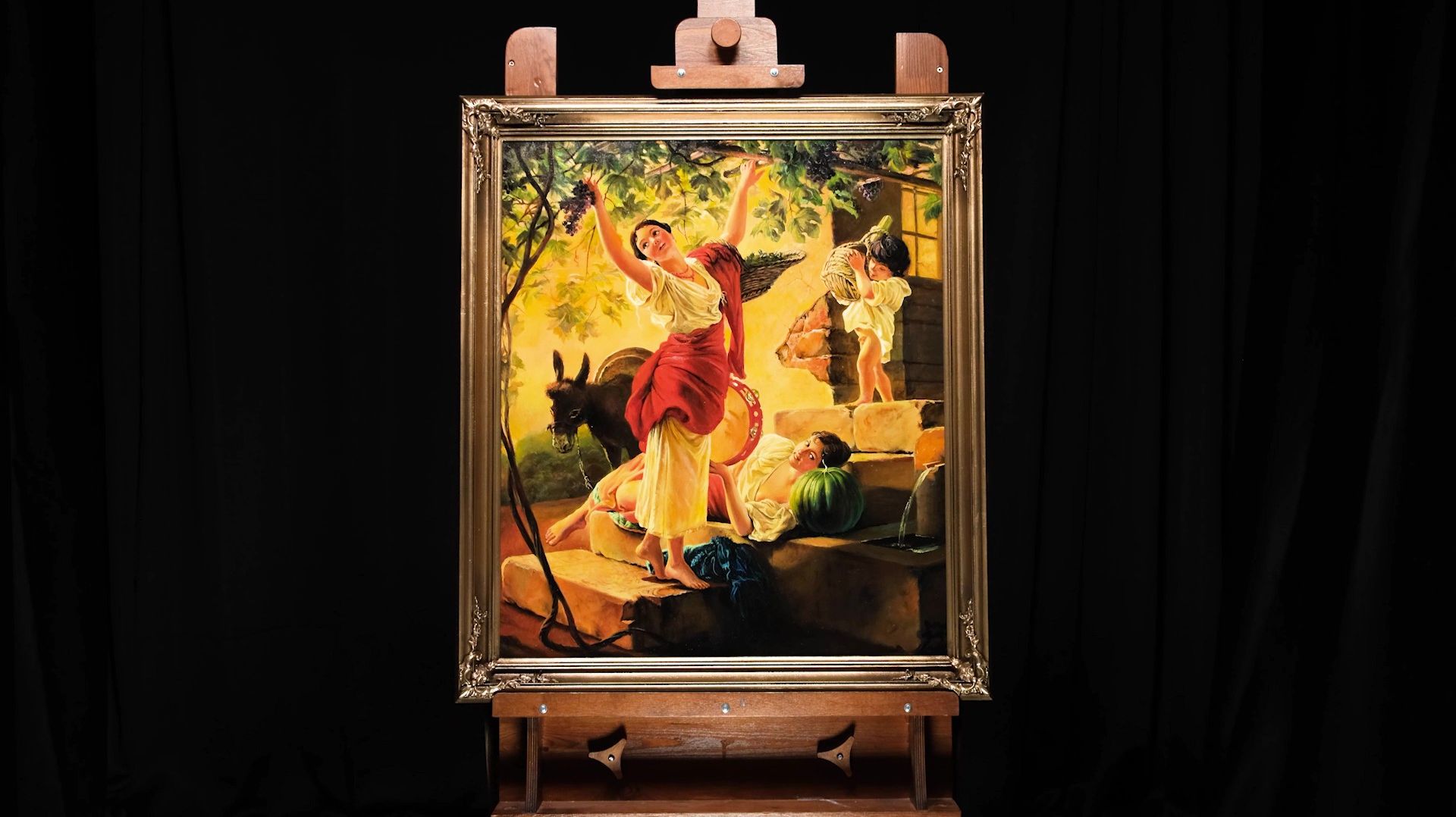 Карл Брюллов «Девушка, собирающая виноград в окрестностях Неаполя»