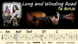 THE LONG AND WINDING ROAD The Beatles на Гитаре. Уроки Гитары. Ноты и табы Гитары Easy Fingerstyle