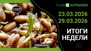 Итоги недели с ГлавАгроном 23.03.2026 – 29.03.2026