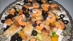 Морской салатик - мы его слепили из того что было.