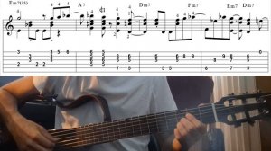 HOW DEEP IS YOUR LOVE на Гитаре. Уроки гитары. Ноты и табы для Гитары Alejandro Marin