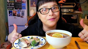 Мукбанг | Суп Солянка мясная, Скумбрия малосольная | Обжор Асмр