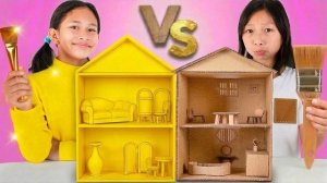 Toys and Colors На Русском • Приключение с картонными игрушками Андреа и Евы