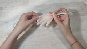 Рукоделие. Реалистичные ручки из капрона для каркасной куклы.