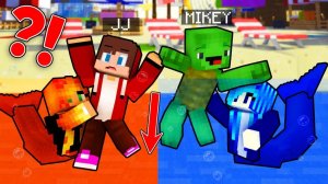 Джей Джей Лавовая Русалочка Любовь против Майки Водяная Русалочка Девушка. Майнкрафт Мультик