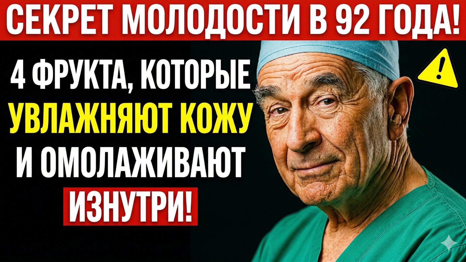 СЕКРЕТ МОЛОДОСТИ В 92 ГОДА! 4 ФРУКТА, КОТОРЫЕ УВЛАЖНЯЮТ КОЖУ И ОМОЛАЖИВАЮТ ИЗНУТРИ