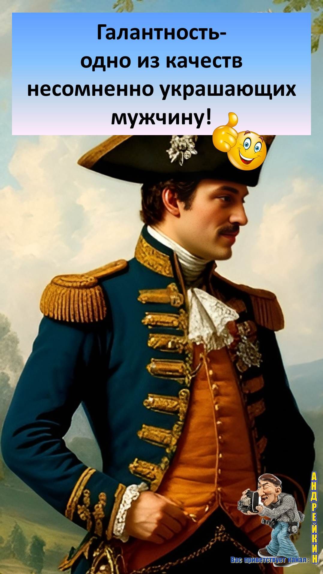 Галантность-качество несомненно украшающее мужчину!Посмотрите и оцените сверхгалантность